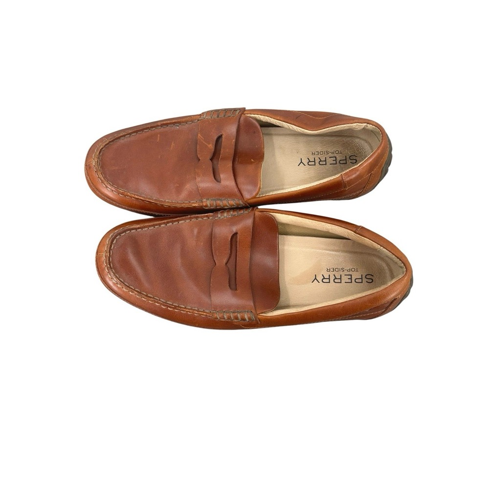 Sperry Driving Shoes Mens Sz.‎ 10.5 Loafers Leather Classic Preppy Minimalist - Picture 4 of 7